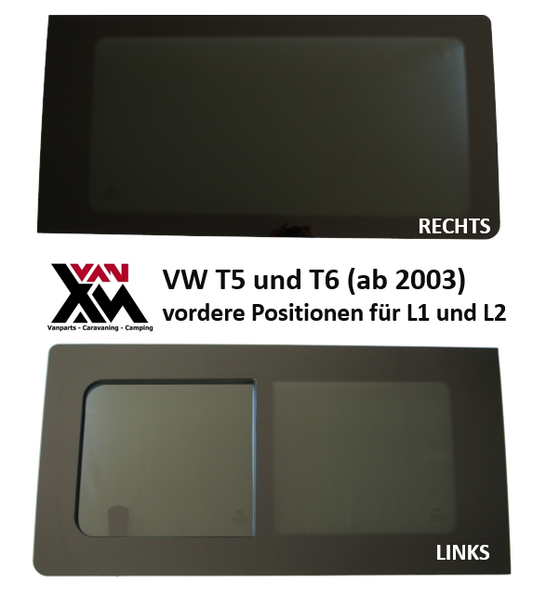 SET VW T5 T6 Schiebefenster + feststehendes Fenster