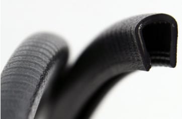 Kantenschutzprofil schwarz, 6–8 mm